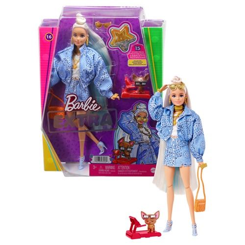 Barbie Extra lutka - Plava s Bandanom slika 5