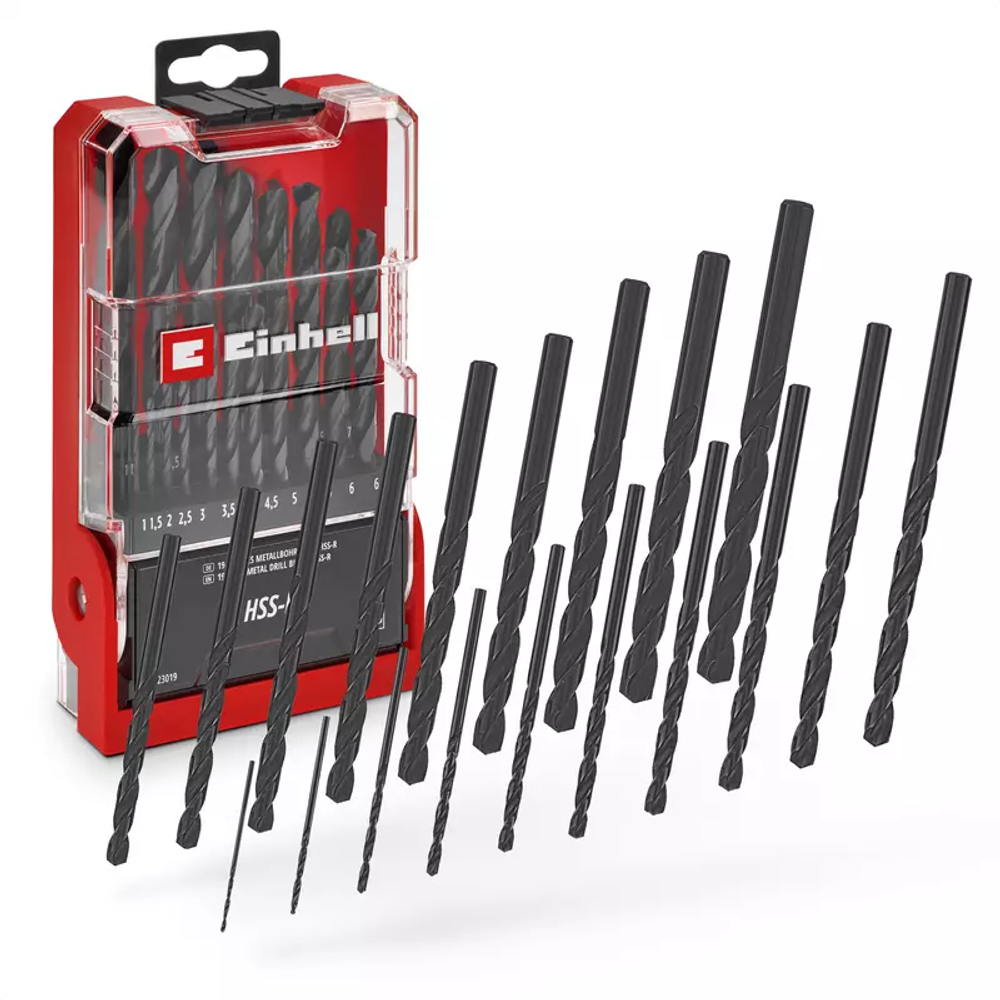 Einhell set borera za metal HSS-R 1 - 10 mm, 19 kom, Black slika 1