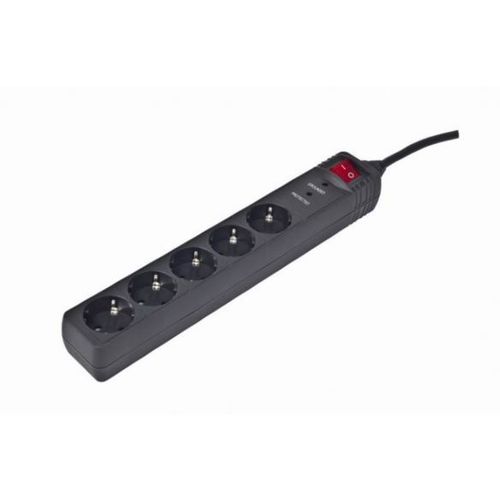 Gembird Surge protector, 5 sockets, 4,5m, black slika 1