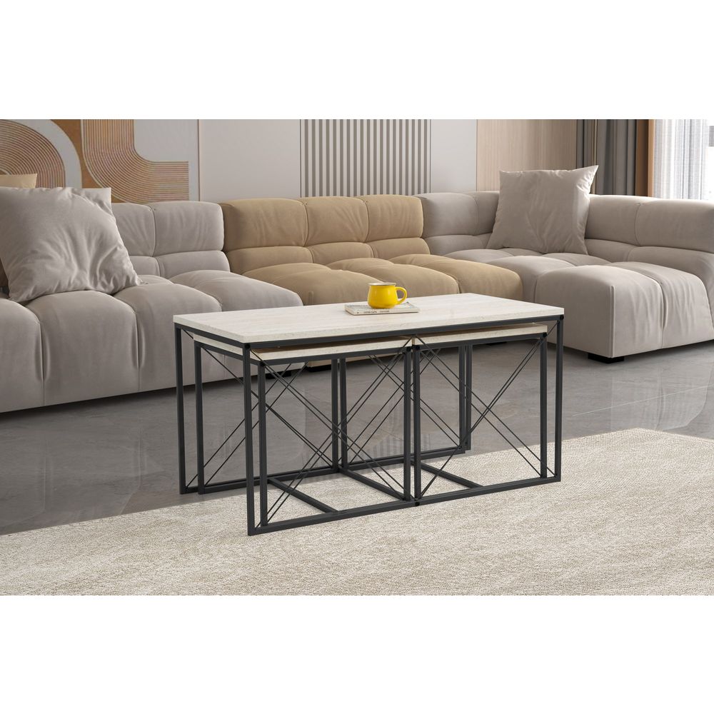 HANAH HOME set stolića za kafu Defne  slika 1