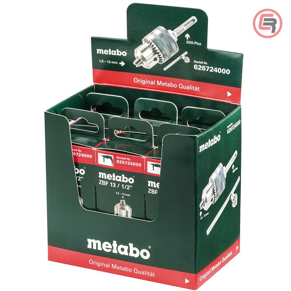 Metabo Glava Stezna 1.5-13mm  1/2''-20 UNF Sa Ključem + Adapter SDS-Plus - 626724000 slika 2