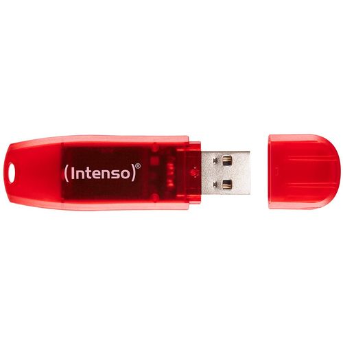 (Intenso) USB Flash drive 128 GB Hi-Speed USB 2.0, Rainbow Line, RED - USB2.0-128GB/Rainbow slika 2