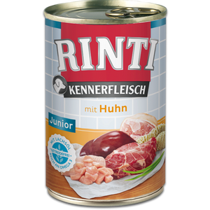 RINTI Kennerfleisch Junior mit Huhn, hrana za pse, za štence, junior s piletinom, 400 g