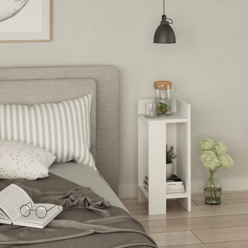 Elos Right - White White Nightstand slika 1