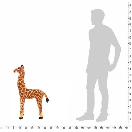 Stojeća igračka plišana žirafa smeđa i žuta XXL slika 21
