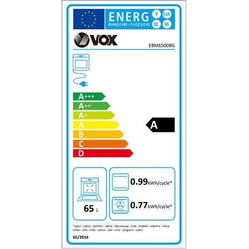 VOX ugradbena pećnica EBM 6500 BG slika 5