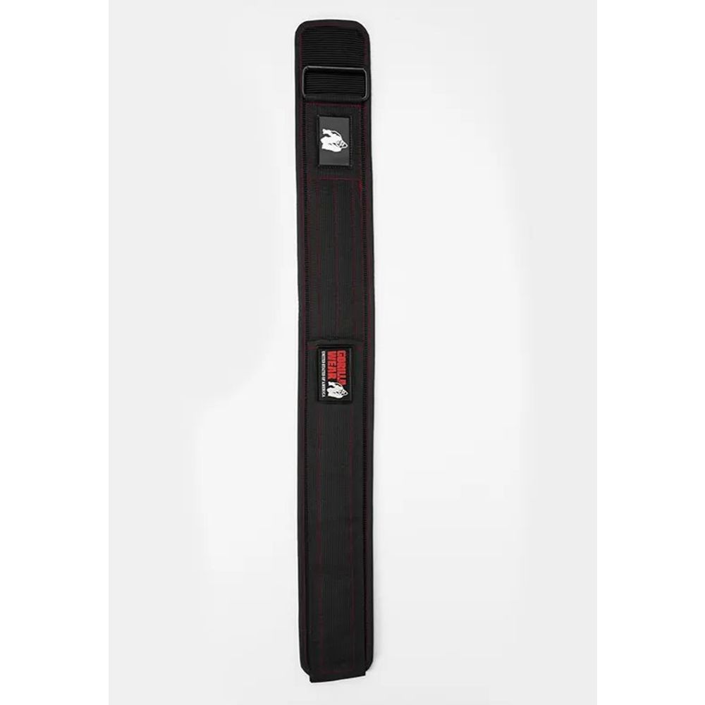 Gorilla Wear Najlonski pojas za dizanje tegova 10cm, Crno/Crveni slika 2