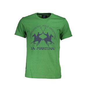 LA MARTINA MEN'S SHORT SLEEVE T-SHIRT GREEN