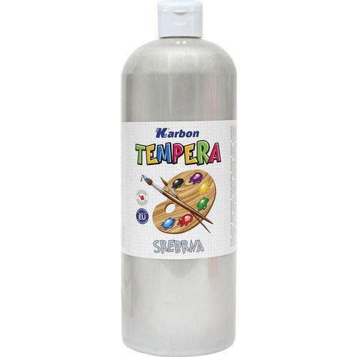 Tempera 1000ml boca KARBON srebrna slika 1