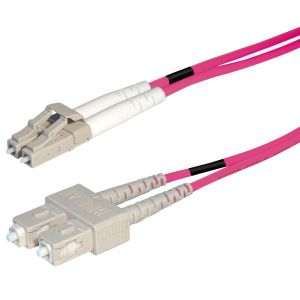 Transmedia Fibre optic MM OM4 Duplex Patch cable LC-SC 10m