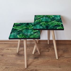 Nesting stolovi 2Shp202 - (2 komada) - boje: zelena, crna