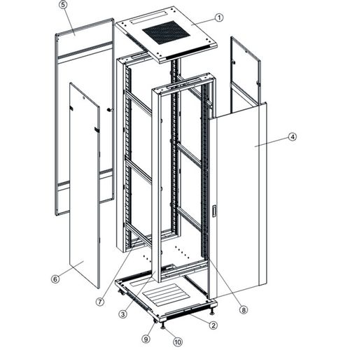 Safewell Rack orman 42U 600x1000 slika 2