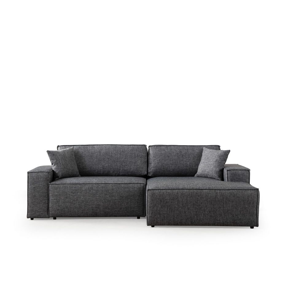 Pırlo Kutni Sofa na Razvlačenje - Tamno Siva slika 4