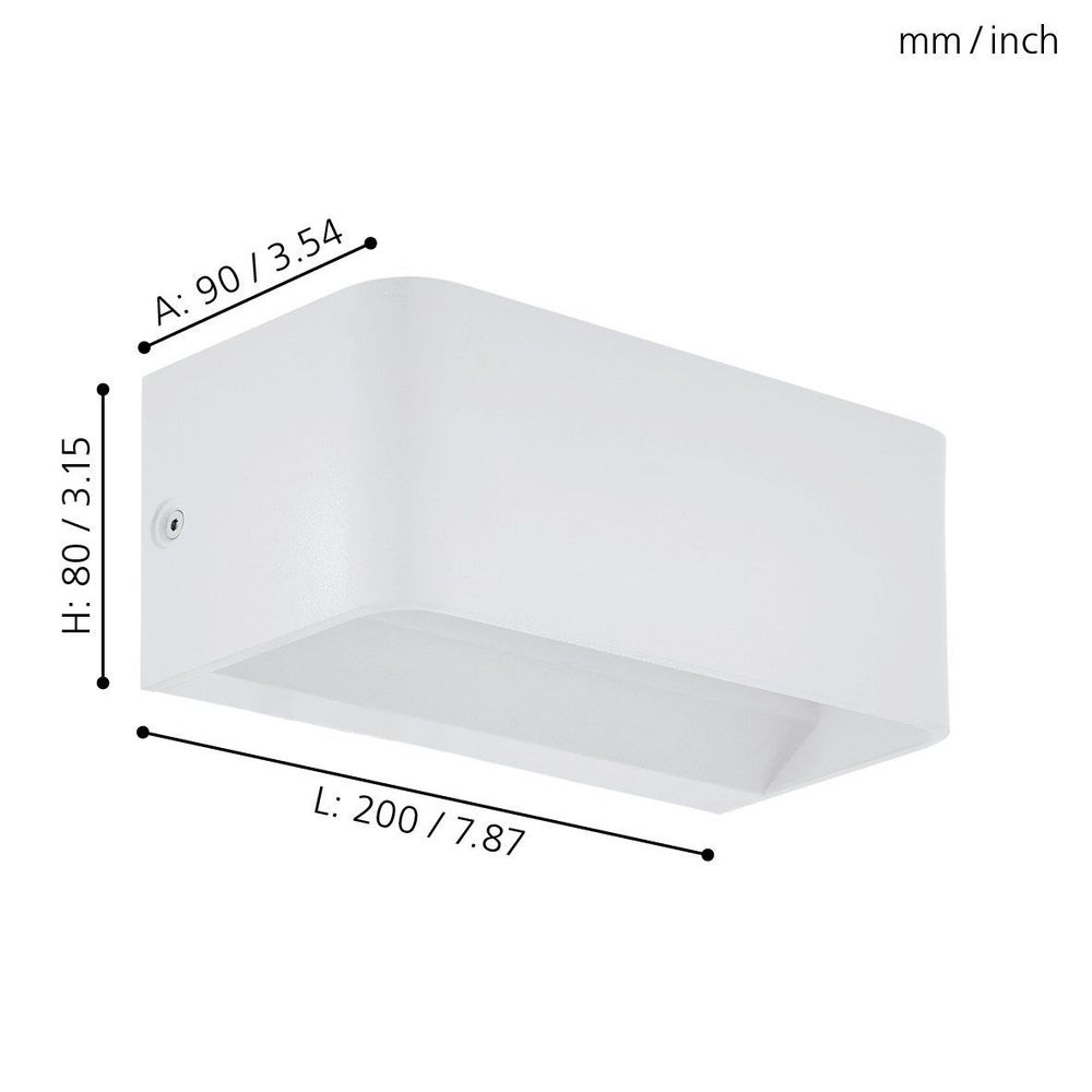 Eglo Sania 4 Zidna LED Lampa, 10W, 1100lm, Bijela slika 3