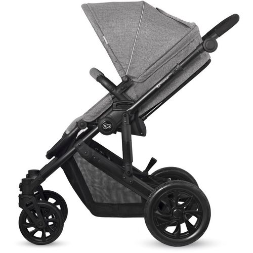 Kinderkraft kolica Prime Lite 2u1, siva slika 8