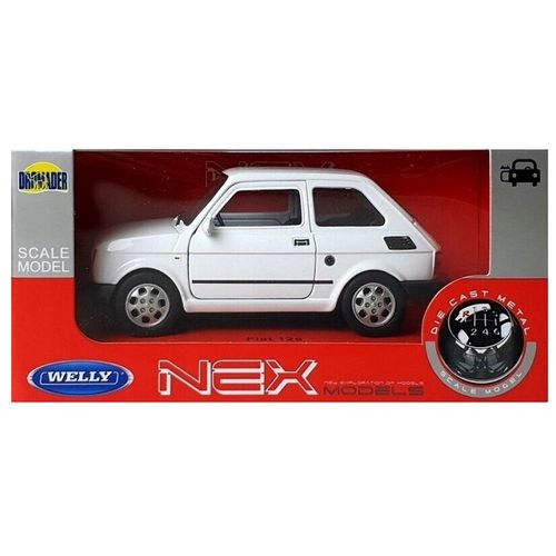 Fiat 126p Peglica bijela 1:34 slika 5