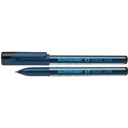 Flomaster Schneider, permanent marker, Maxx 244 CD, 0,7 mm, crni slika 1