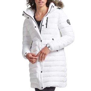 ZENSKA SUPERDRY JAKNA FUJI HOODED MID LENGTH PUFFER