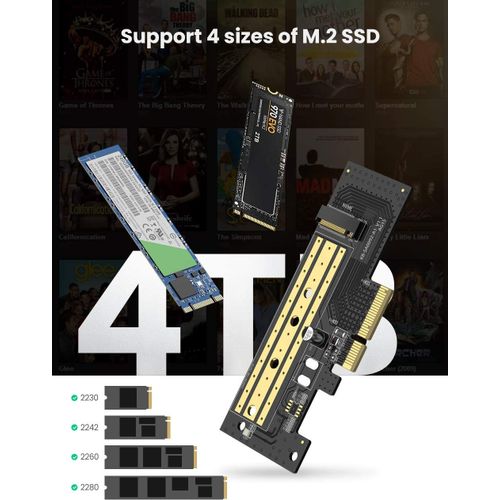 Ugreen M.2 PCIe NVME na PCIe 3.0 x4 x8 x16 adapter - kutija slika 6