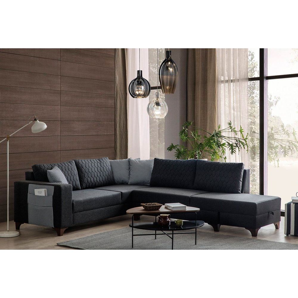 Ugaona Sofa Loft - Antracit slika 1