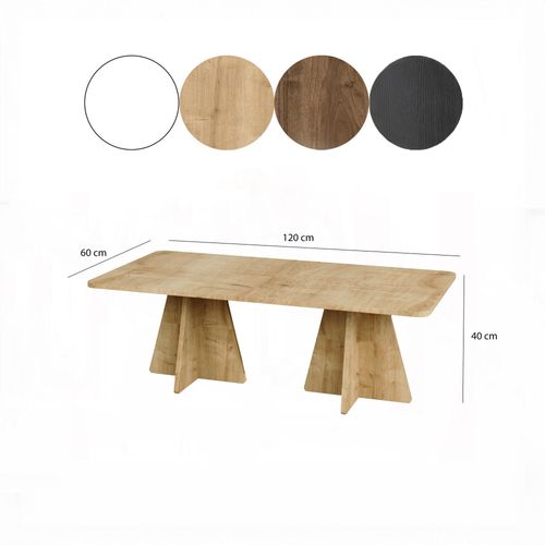 Mushroom Sapphire Oak Coffee Table Set slika 6