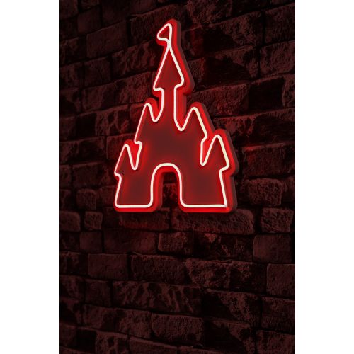 Wallity Ukrasna plastična LED rasvjeta, Castle - Red slika 1