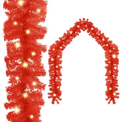 Božićna girlanda s LED svjetlima 20 m crvena slika 8