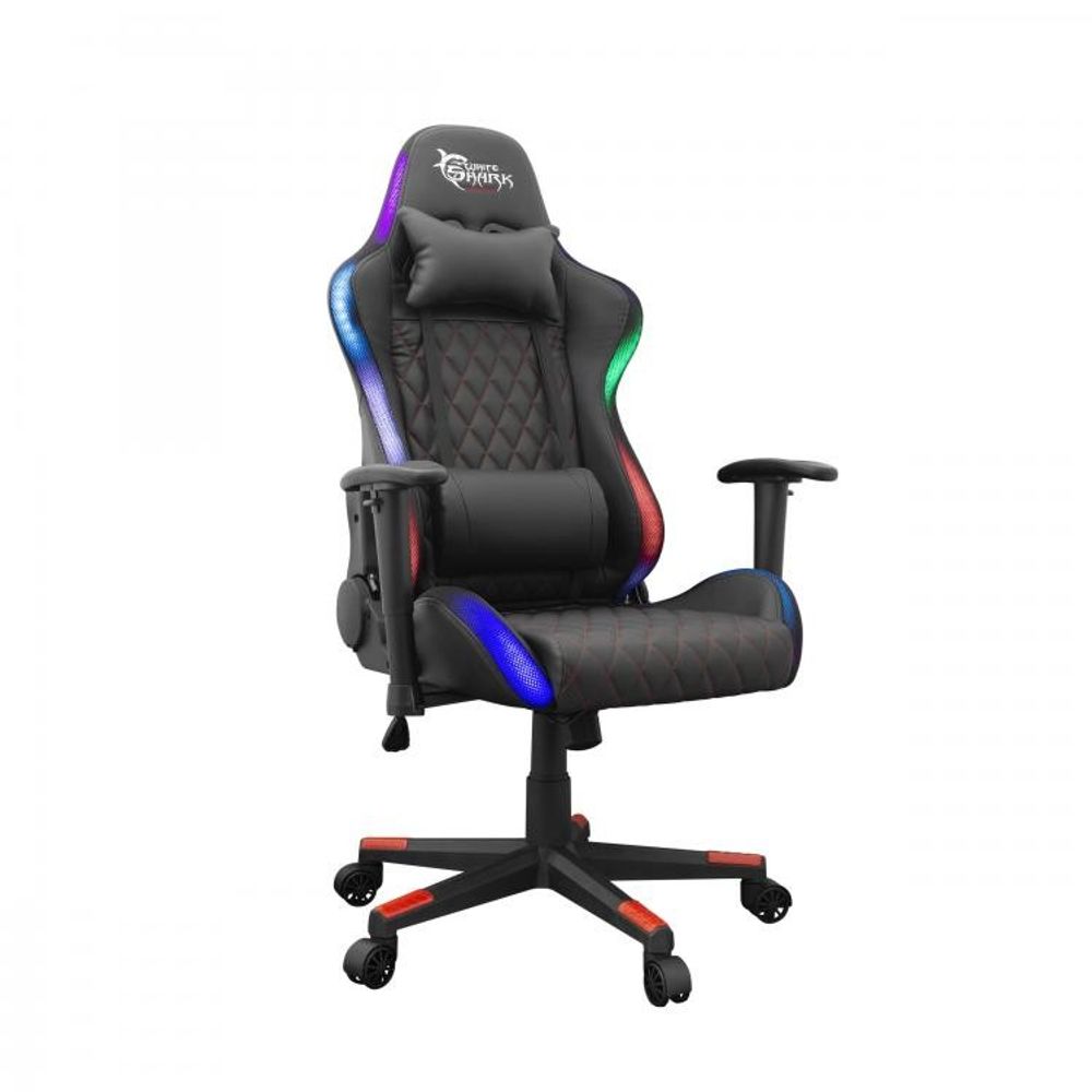 White Shark GAMING CHAIR THUNDERBOLT Black RGB slika 1