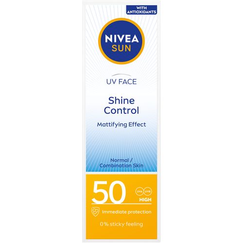 NIVEA SUN UV Face Shine Control za zaštitu kože lica od sunca SPF 50 50 ml slika 1