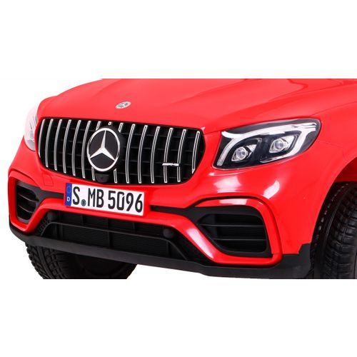 Licencirani auto na akumulator Mercedes GLC 63S - dvosjed - crveni slika 9