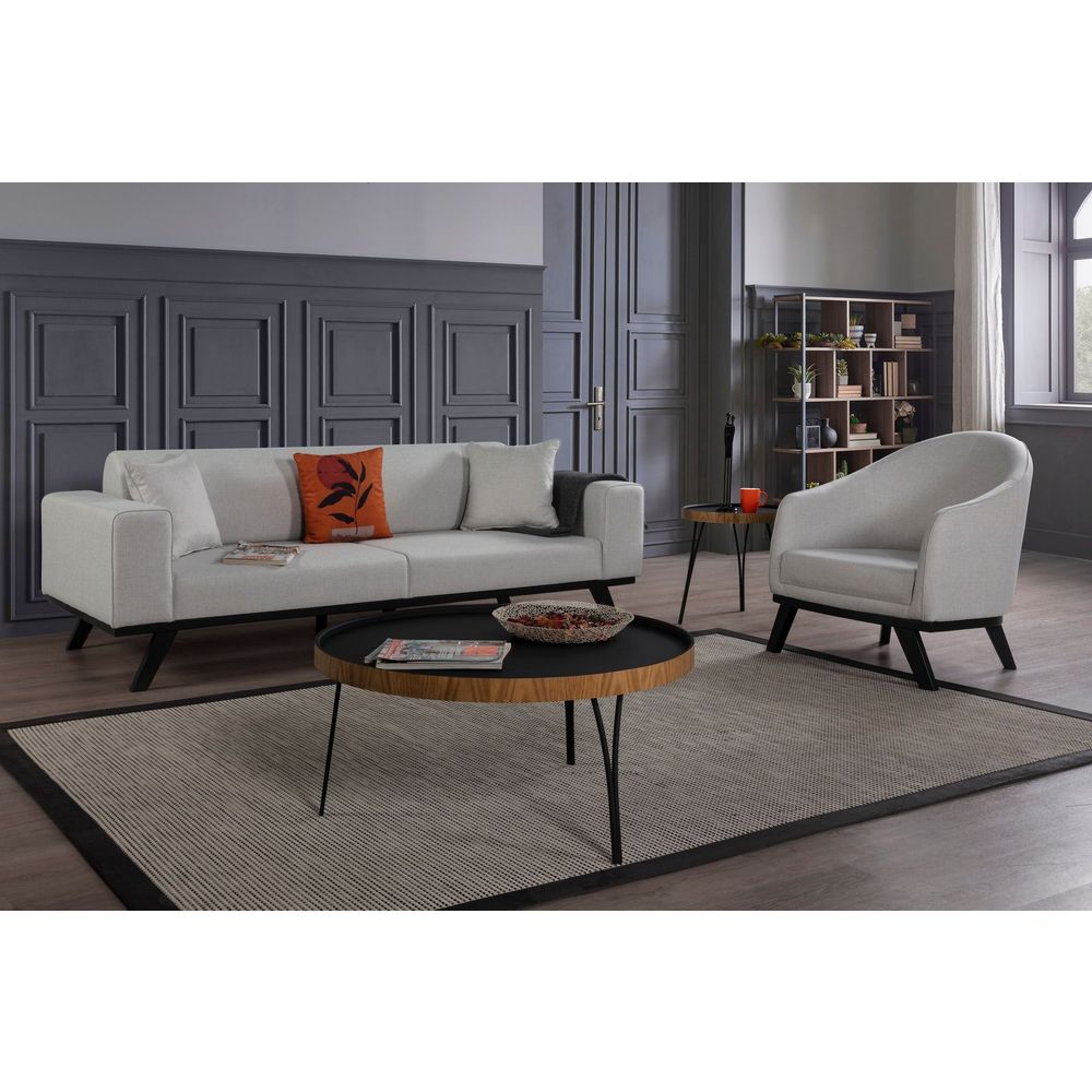 Leon - Svijetlo Sivi Wing Chair slika 1