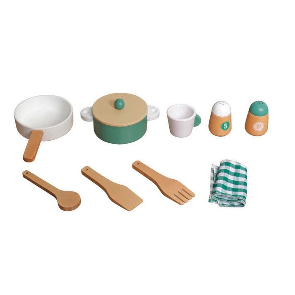 Kinder Home Drvena dječija kuhinja sa dodacima Vintage, Green slika 3