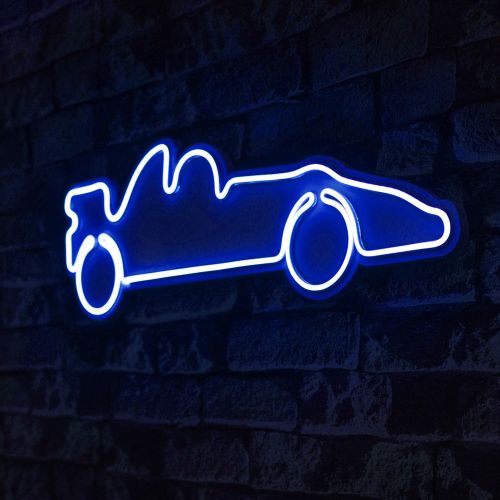 Wallity Ukrasna plastična LED rasvjeta, Formula 1 Race Car - Blue slika 8