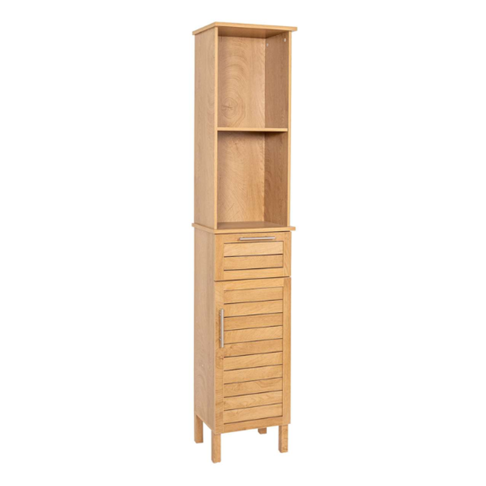 Tendance kupaonski ormarić Colonial, 1 vrata + 1 drawer + 2 police 173x35x26 cm, MDF slika 1