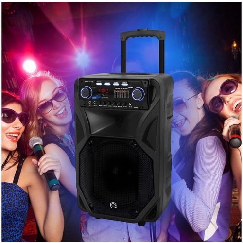 MANTA karaoke, 80W, FM, BT, USB, SD, bež mikr, gitara, baterij, crni SPK5021PRO slika 7