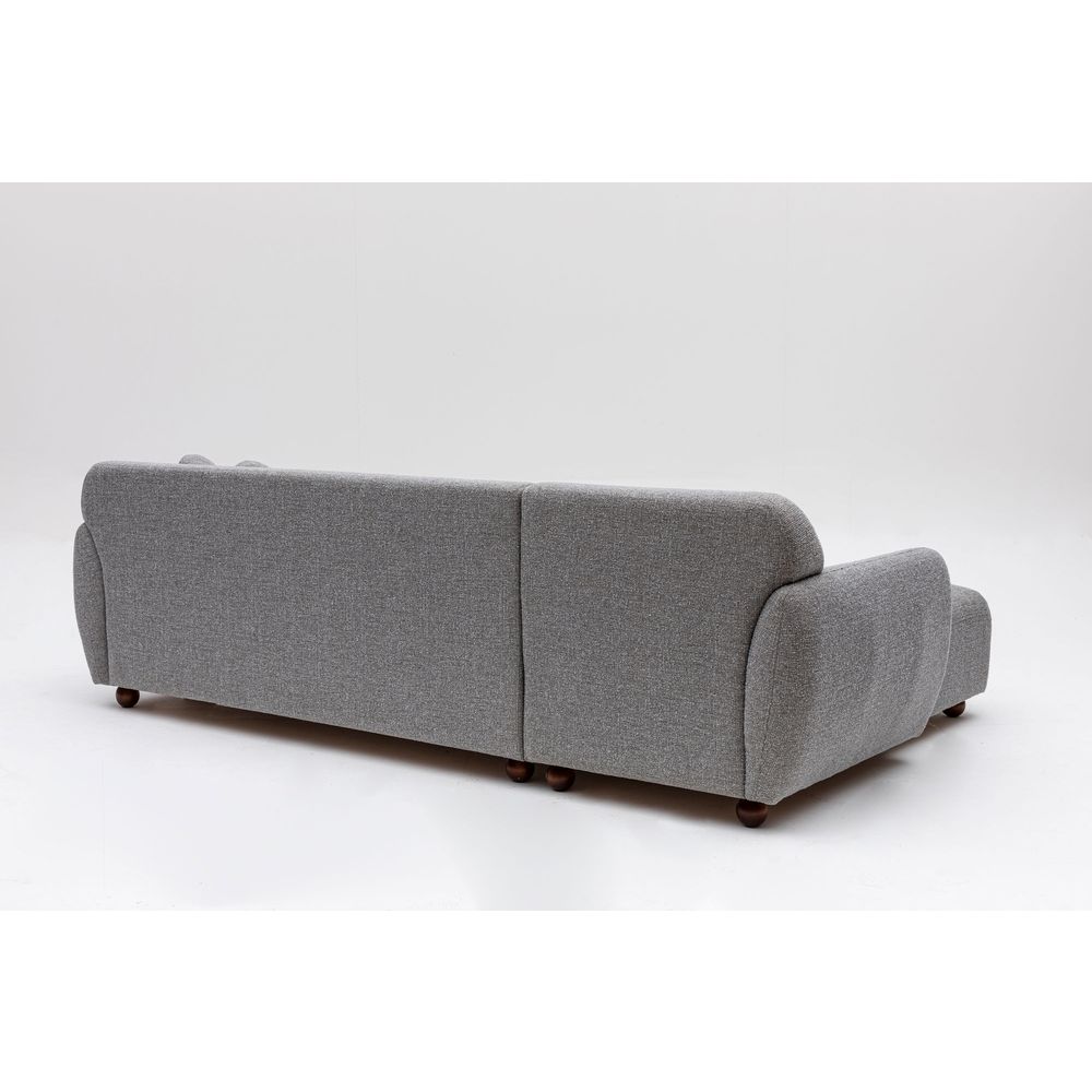 Eddy Corner (CHL-3R) - Svijetlosiva Ugaona Sofa slika 10