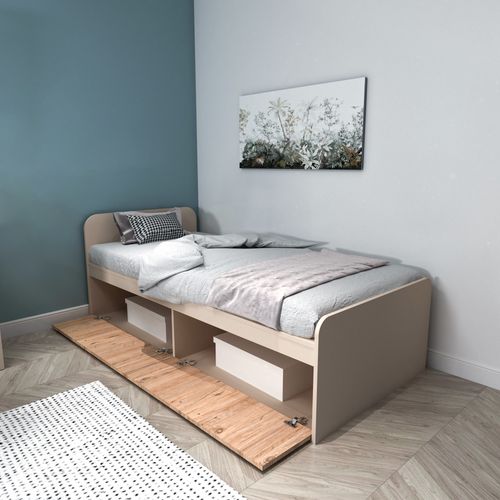 Newra - Atlantic Pine, Beige Atlantic Pine
Beige Single Bedstead slika 3