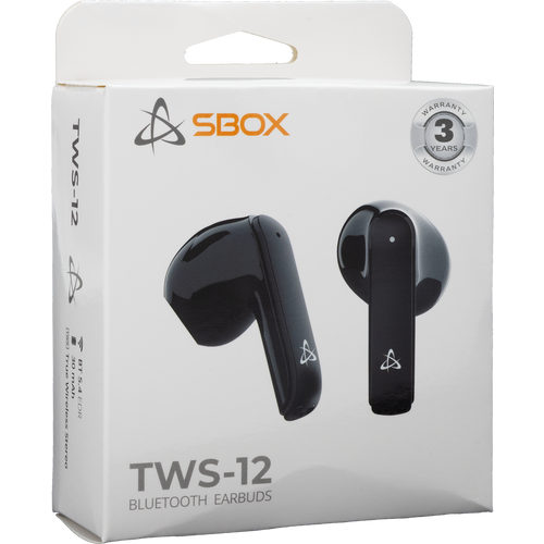 Sbox EARBUDS Slušalice + mikrofon Bluetooth EB-TWS12 Crne slika 6