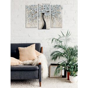 UC114 Multicolor Decorative Canvas Painting (3 Pieces)