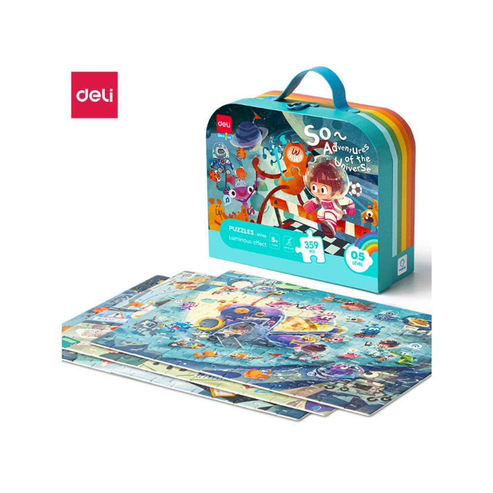 Deli Puzzle koferče 5. nivo (sijaju u mraku) EH746 slika 1