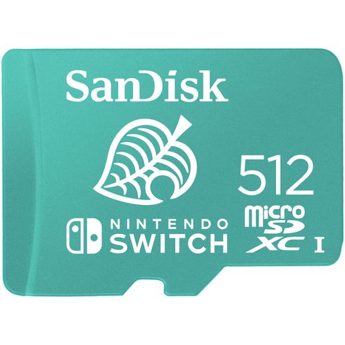 SanDisk microSDXC za Nintendo Switch 512GB, brzina čitanja do 100MB/s, pisanja 90MB/s, U3, C10, A1, UHS-1 slika 2