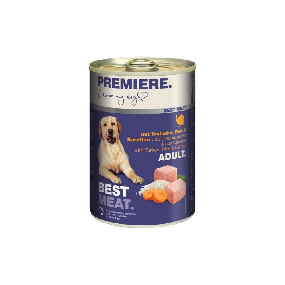 Premiere Best Meat Adult puretina, mrkva i riža, 400 g konzerva slika 1