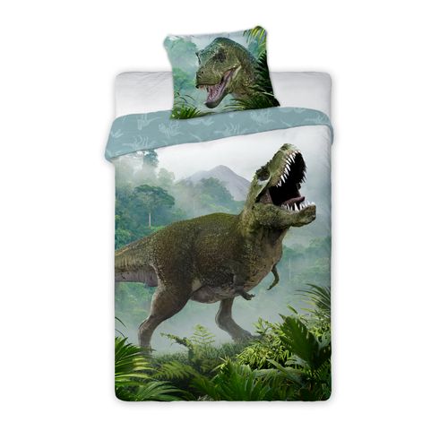 Baloo Posteljina za decu Dino T-Rex  Zeleni 160x200+70x80cm slika 3