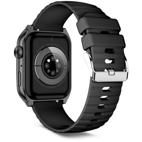KSIX, smartwatch Olympo, AMOLED 1,96” zaslon, 2 remena, 5 dana aut., crni slika 4