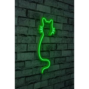 Wallity Ukrasna plastična LED rasvjeta, Cat - Green