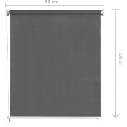 Vanjska roleta za zamračivanje 80 x 230 cm antracit slika 16