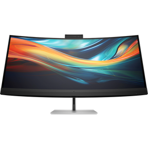 HP 8Y2R2E9 39.7" IPS AG Curved 5K2K WUHD 5120x2160@60Hz Conferencing monitor,21:9,1000:1,5ms,300cd/m2,178°/178°,Camera 13MP,2 Thunderbolt 3,4 USB-A 3.1,1 HDMI 2.0,1 DP 1.4,1 RJ-45,VESA 100x100mm,2x5W,Height,Tilt,Swivel,Black/Silver,3yw,HP S7 Pro 740pm