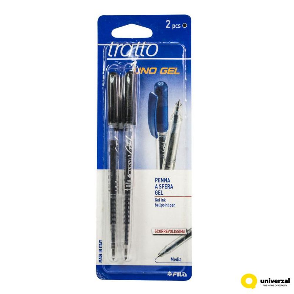 HEMIJSKA OLOVKA 2/1 CRNA TRATTO GEL BLISTER  slika 1