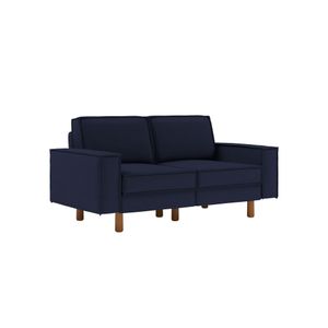 Dvosjed Sofa Sparrow 2 - noćno plava orahova boja