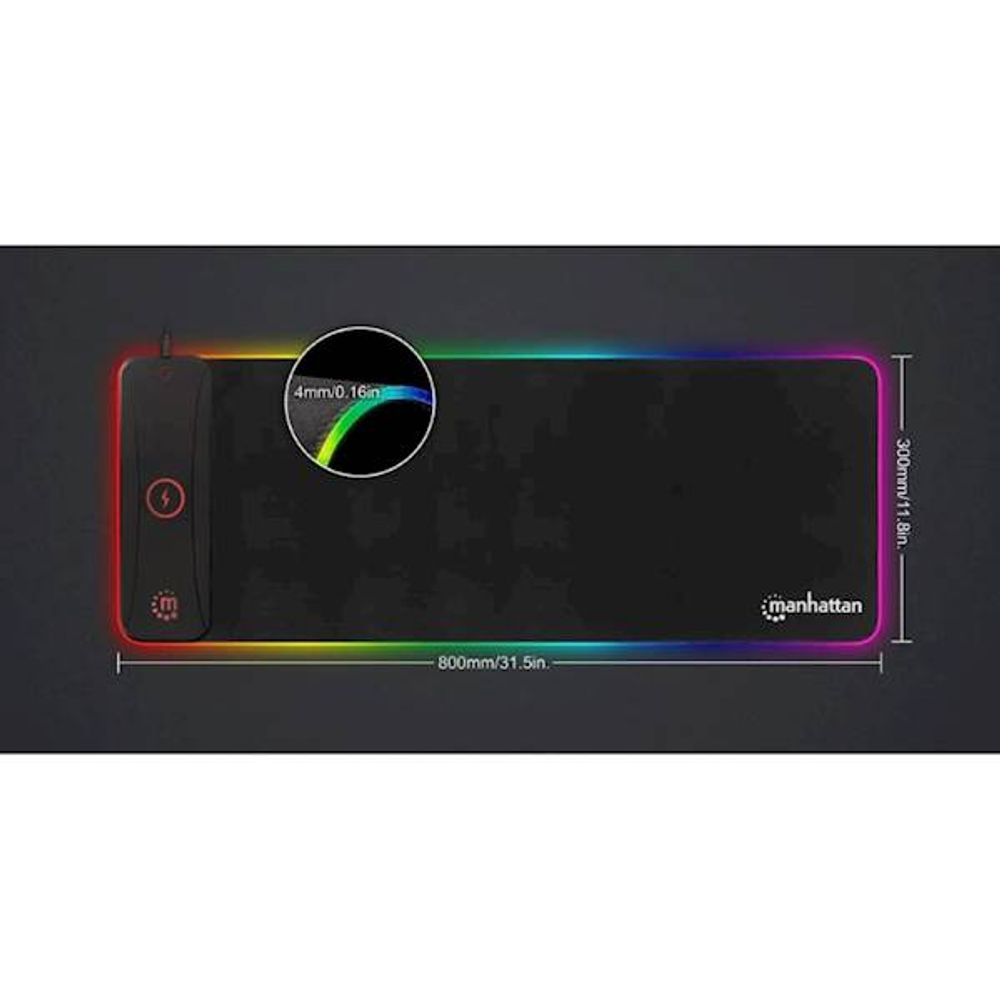 MANHATTAN Podloga za miš XXL RGB LED slika 3